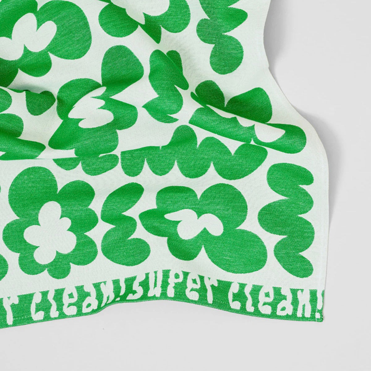 WRAP Küchentuch „Super Clean Flowers Green/Natural“ | Moderne Küche | WRAP