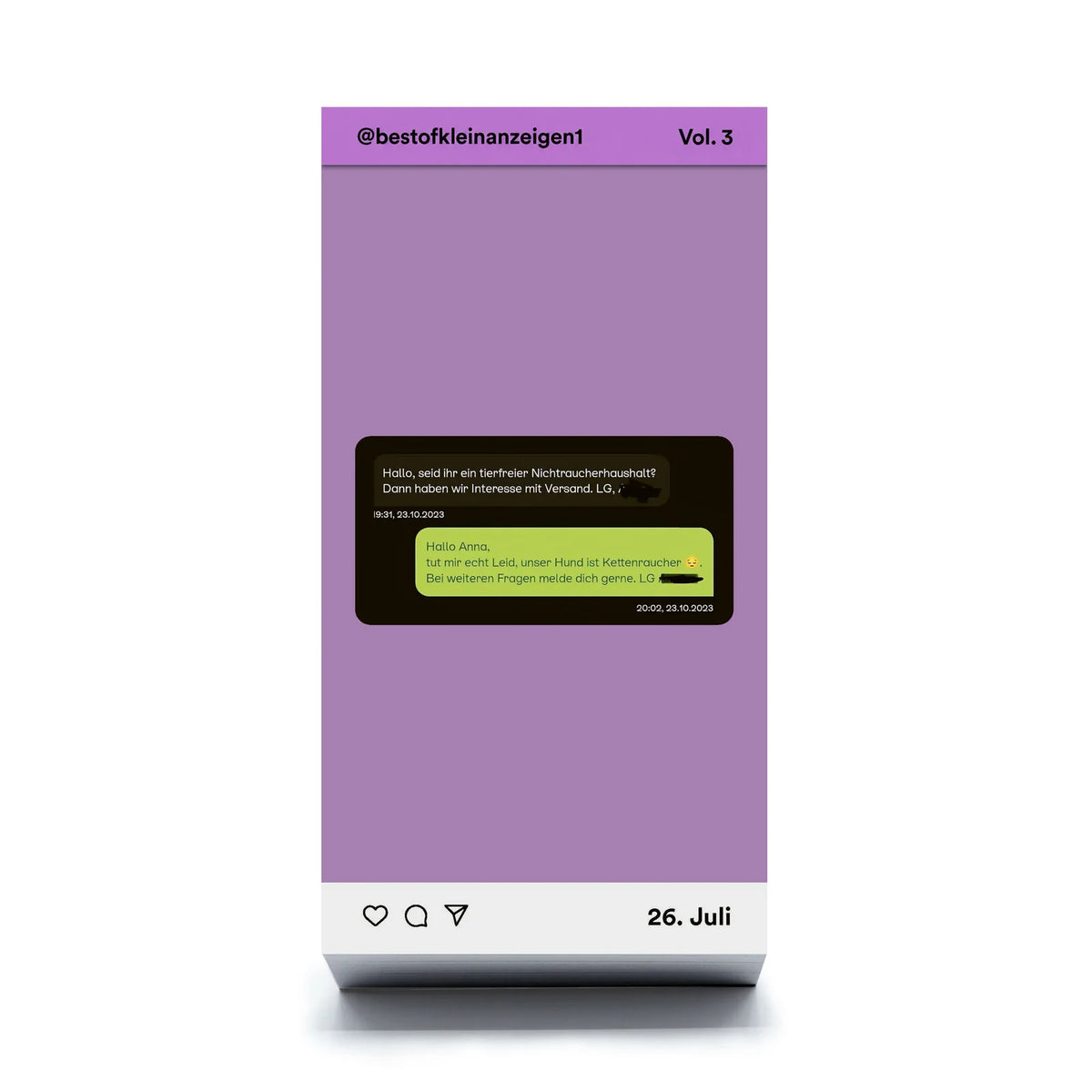 Seltmann Publishers Abreißkalender “Best-Of-Kleinanzeigen Vol. 3” | Seltmann Publishers