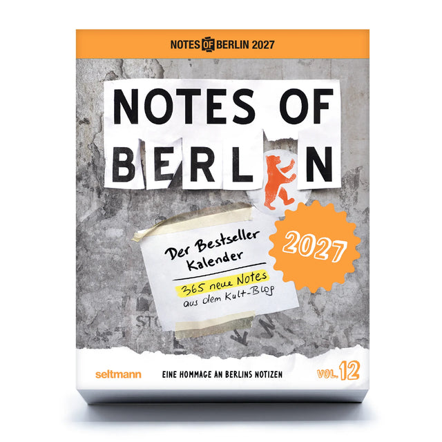 Seltmann Publishers Abreißkalender “Notes of Berlin” 2027 | Berliner Notizen | Seltmann Publishers