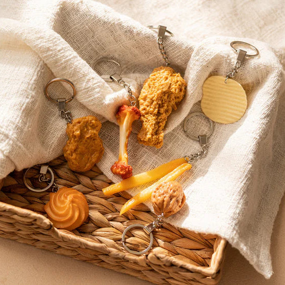 yumazing Schlüsselanhänger “Kartoffelchip” | Crunchy Look am Bund | yumazing