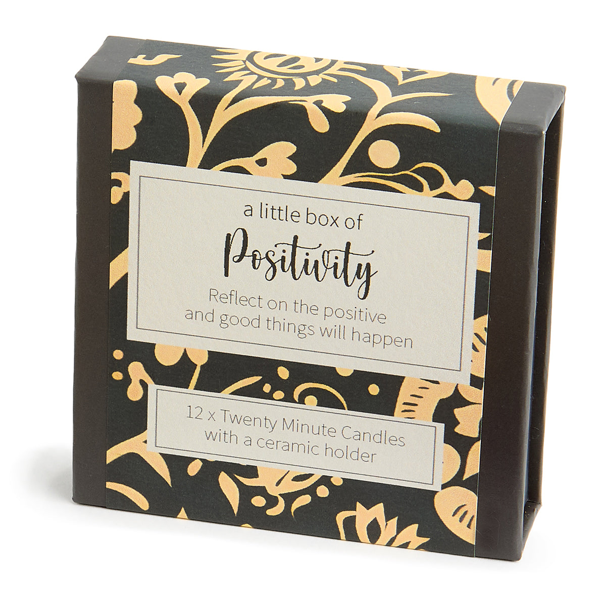 Cotton & Grey Kerzen “Twenty Minute Candles Positivity” | 12 Ritualkerzen mit Halter | Cotton & Grey