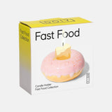 DOIY Kerzenhalter „Donut Pink“ | DOIY | Süßer Kerzenhalter für gemütliche Abende
