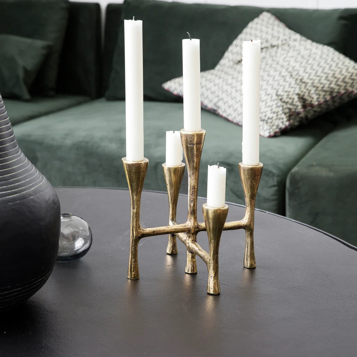 House Doctor Kerzenständer “Tristy” Messing | Minimalistisches Design | House Doctor