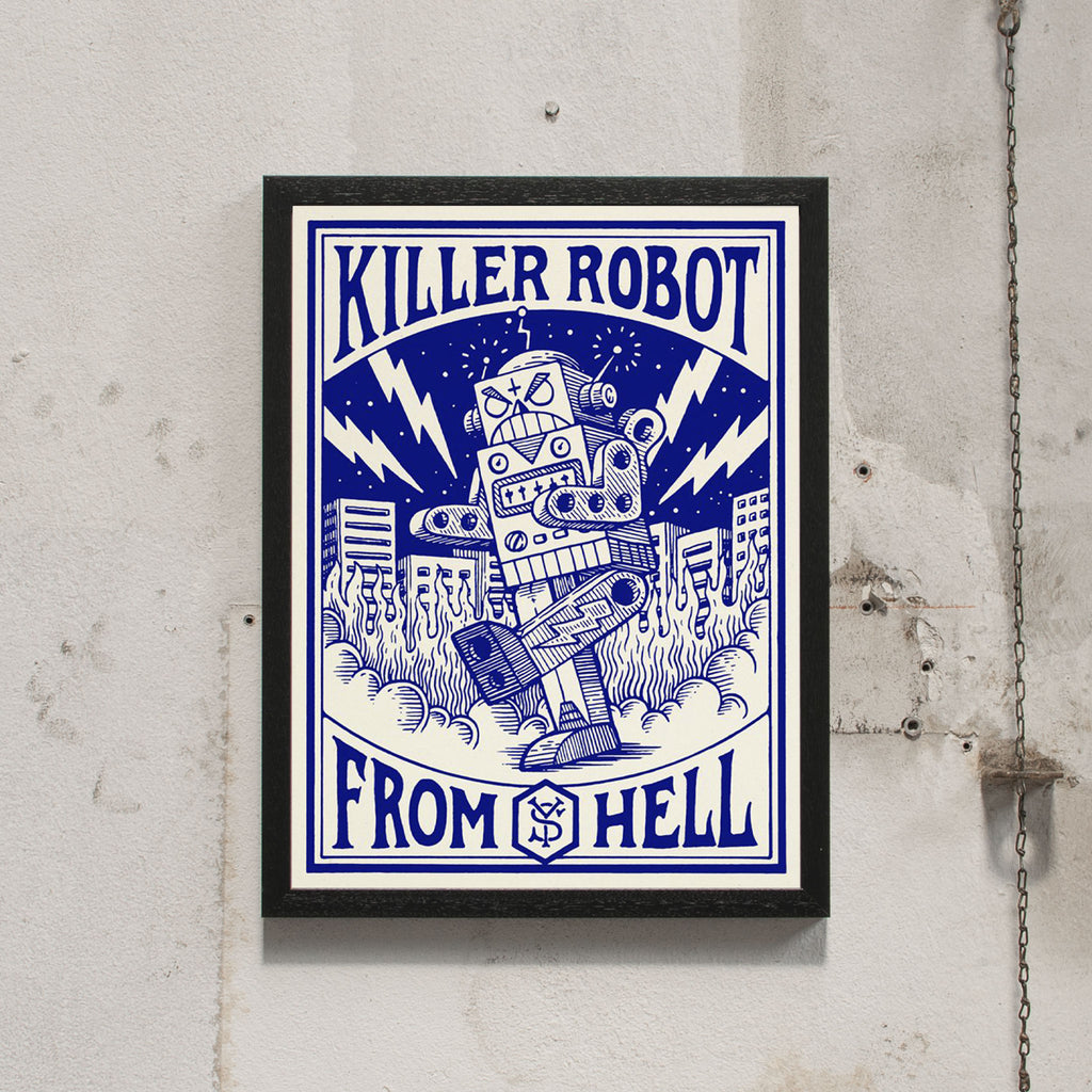 Studio Yeaaah! Killer Robot (30 x 40cm) schwarz