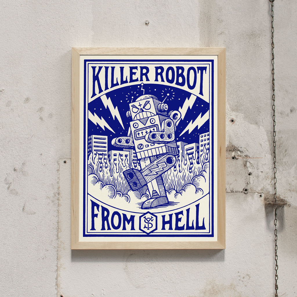 Studio Yeaaah! Killer Robot (30 x 40cm) natur
