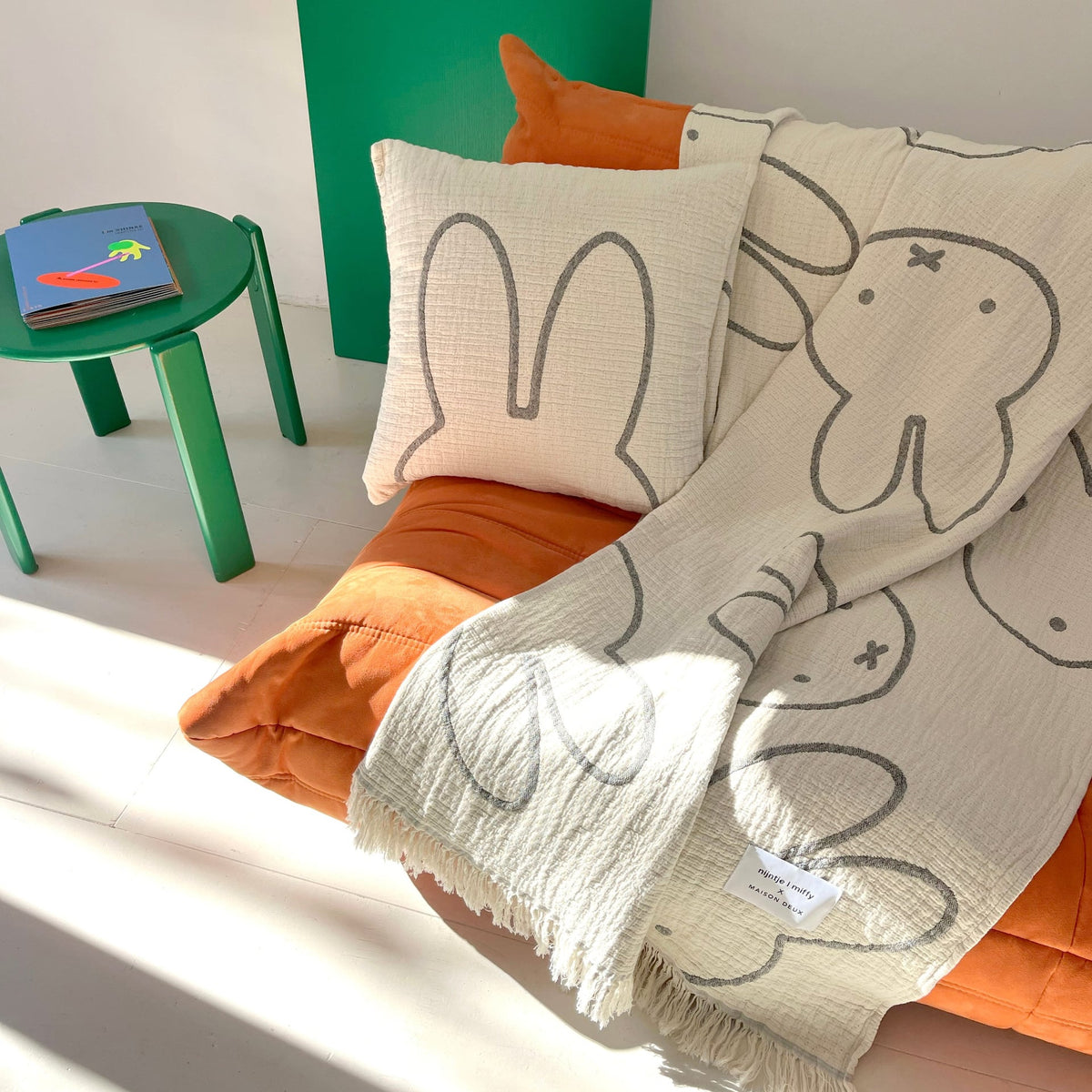 Kissenhülle “Miffy” 50x50 cm | 100% Baumwolle | Maison Deux