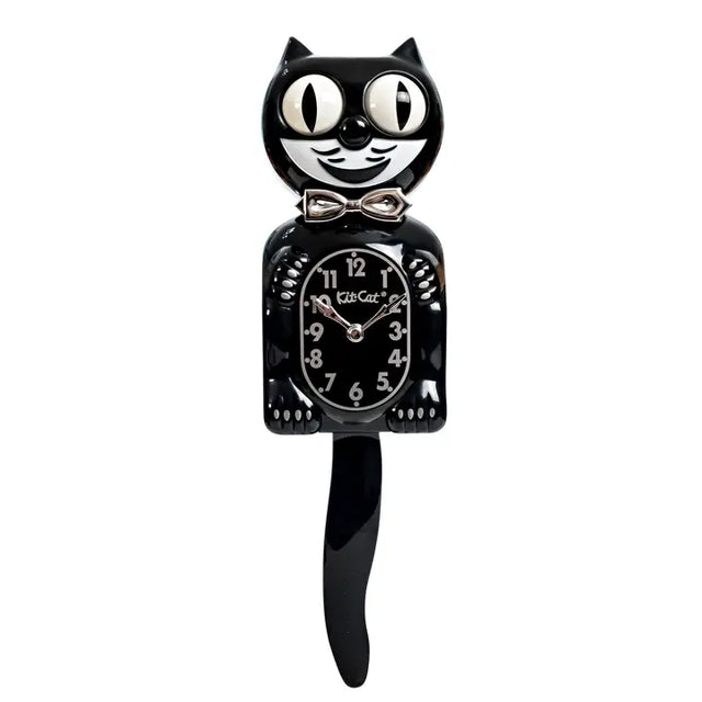 Kit-Cat Clock Wanduhr „Retro Kit Cat Clock“ (Black) | Kit-Cat Klock | Lustige Wanduhr