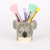 Quail Ceramics Übertopf „Flower Pot Mini Koala“ | Koala als Übertopf | Quail Ceramics