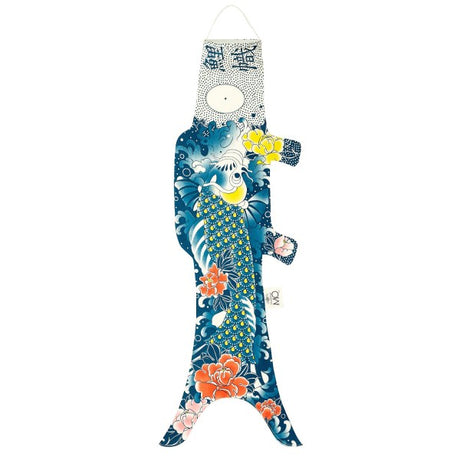 Madame MO Windfisch „Green Tattoo Koi 100cm“ | Japanisch inspiriert | Madame Mo