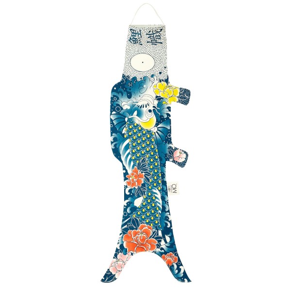 Madame MO Windfisch „Green Tattoo Koi 100cm“ | Japanisch inspiriert | Madame Mo