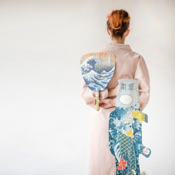 Madame MO Windfisch „Green Tattoo Koi 100cm“ | Japanisch inspiriert | Madame Mo