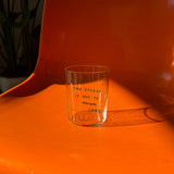 YAHYA Studio Glas „The secret is not to care (L)“ | Lustig & ehrlich | YAHYA Studio