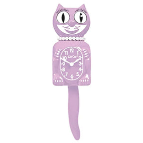 Kit-Cat Clock Wanduhr „Lady Kit Cat Clock“ (Pastel Lilac) | Kit-Cat Klock | Lustige Wanduhr