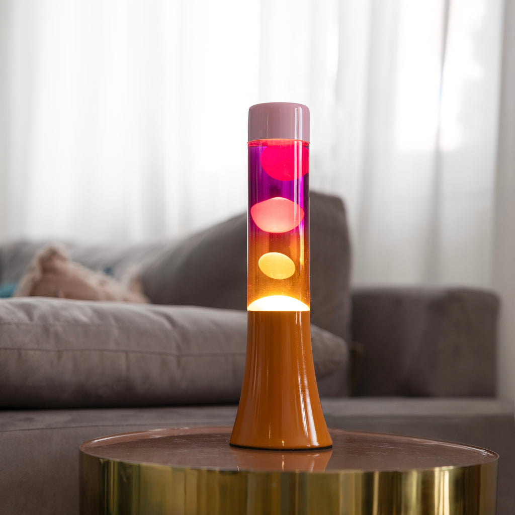 Fisura Lava Lampe Fisura "Mini" | Orange & Pink Gradient | Kompakt & Stylisch