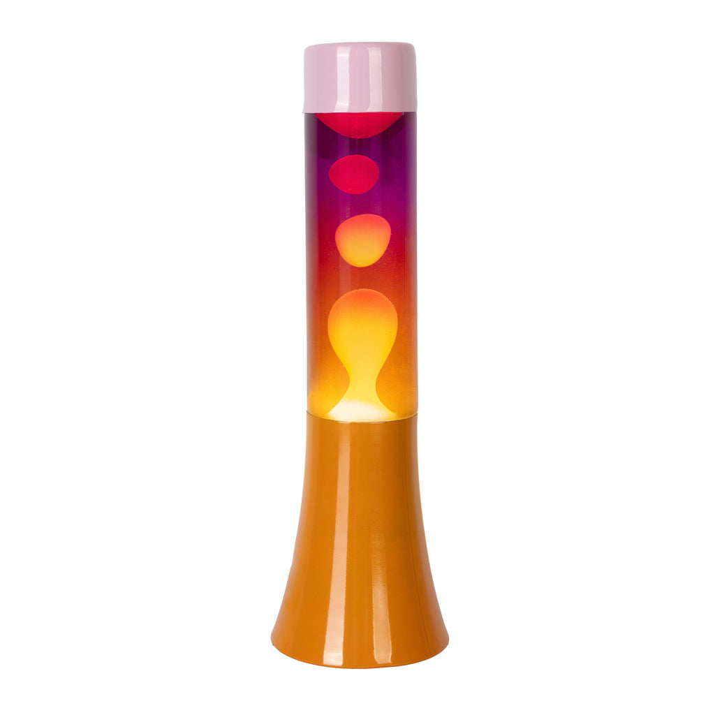 Fisura Lava Lampe Fisura "Mini" | Orange & Pink Gradient | Kompakt & Stylisch