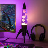 Fisura Lava Lampe „Rocket Purple“ | Retro-Look in Lila | Fisura