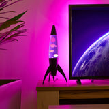 Fisura Lava Lampe „Rocket Purple“ | Retro-Look in Lila | Fisura