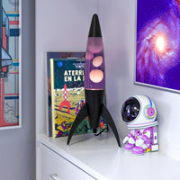 Fisura Lava Lampe „Rocket Purple“ | Retro-Look in Lila | Fisura