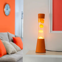 Fisura Lava Lampe “Tower Mono Orange” | Klare Farbe, große Wirkung | Fisura