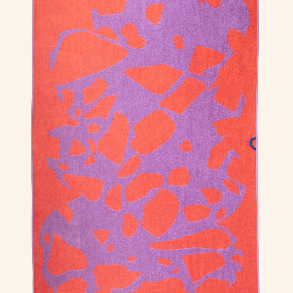 Volver Badetuch Volver “Lava” | Rotes Badetuch aus Baumwolle