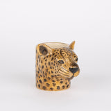 Quail Ceramics Übertopf „Flower Pot Mini Leopard“ | Leopardenkopf | Quail Ceramics