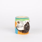 Quail Ceramics Übertopf „Flower Pot Mini Macaw“ | Bunter Vogelkopf | Quail Ceramics