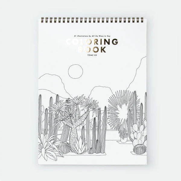 ALL THE WAYS TO SAY Malbuch “Cactus & Plants” | Illustrationen für Pflanzenfans | ALL THE WAYS TO SAY