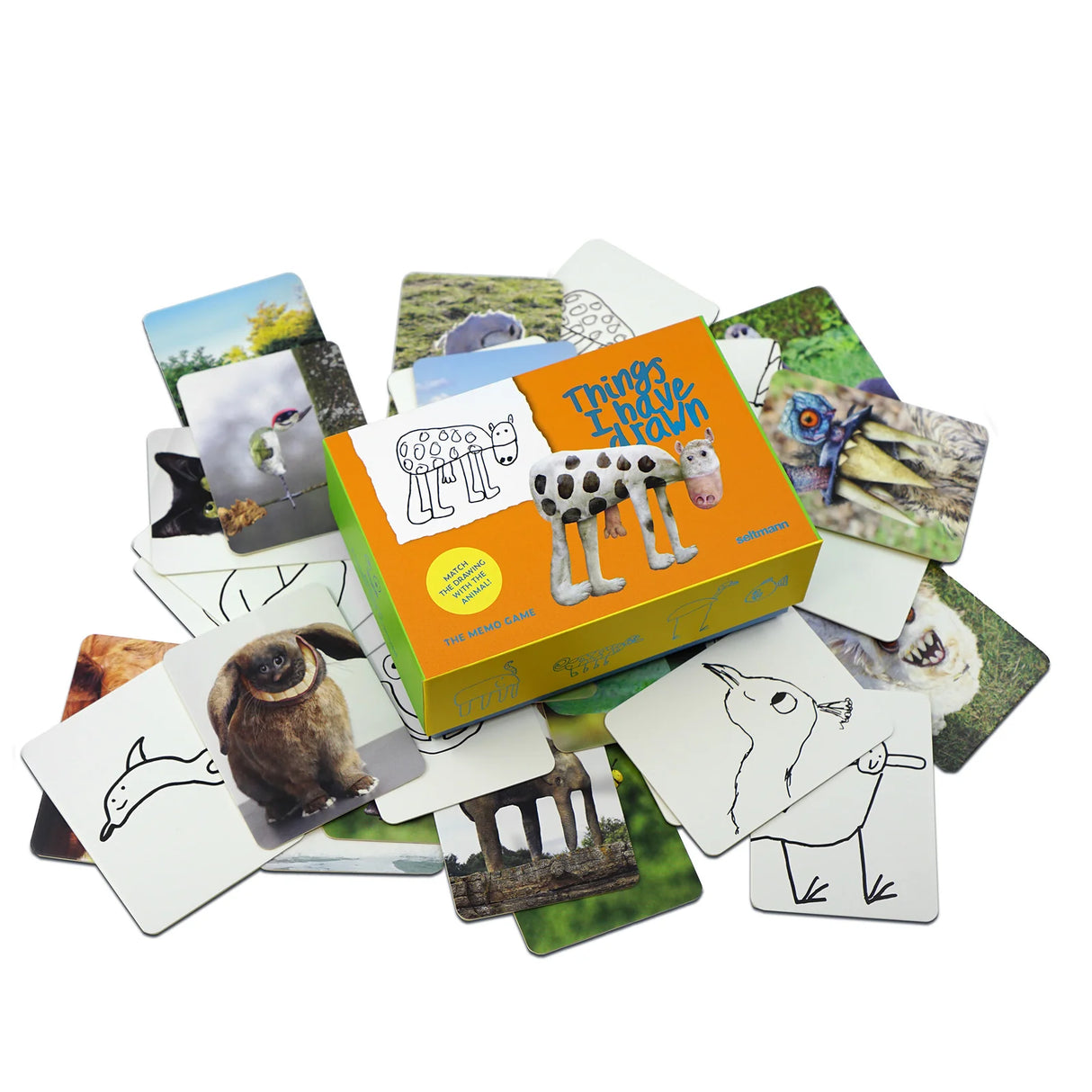 Seltmann Publishers Memo-Spiel „Things I Have Drawn“ | Lustiges Memo-Spiel | Seltmann Publisher