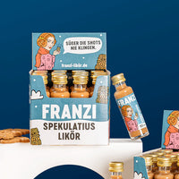 FRANZI Likör Franzi Spekulatiuslikör (20ml, 15% Vol.) | Mini-Likör mit Winterwürze