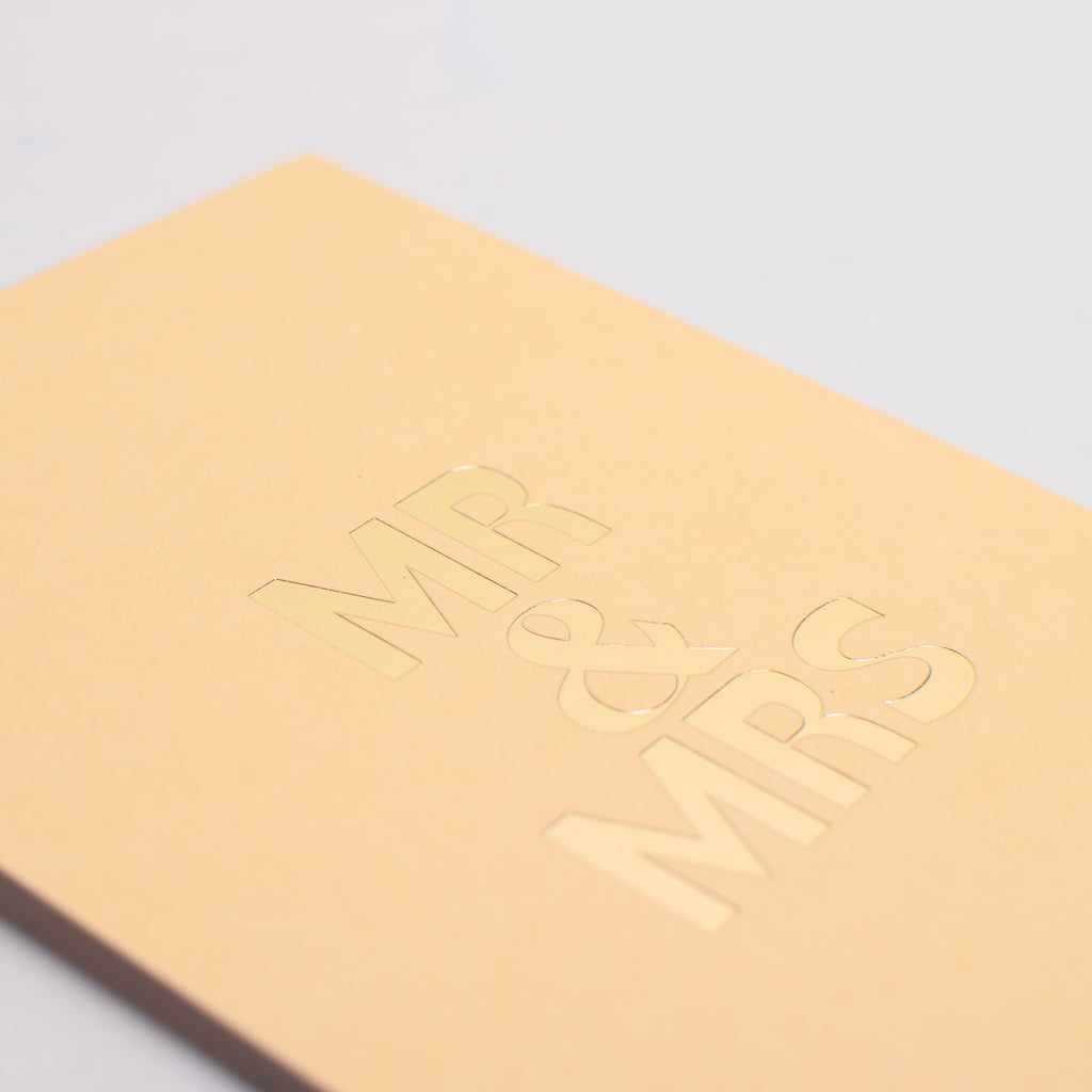 Edition SCHEE Postkarte Edition SCHEE "Mr & Ms Pastel Gold" | DIN A6 Karte