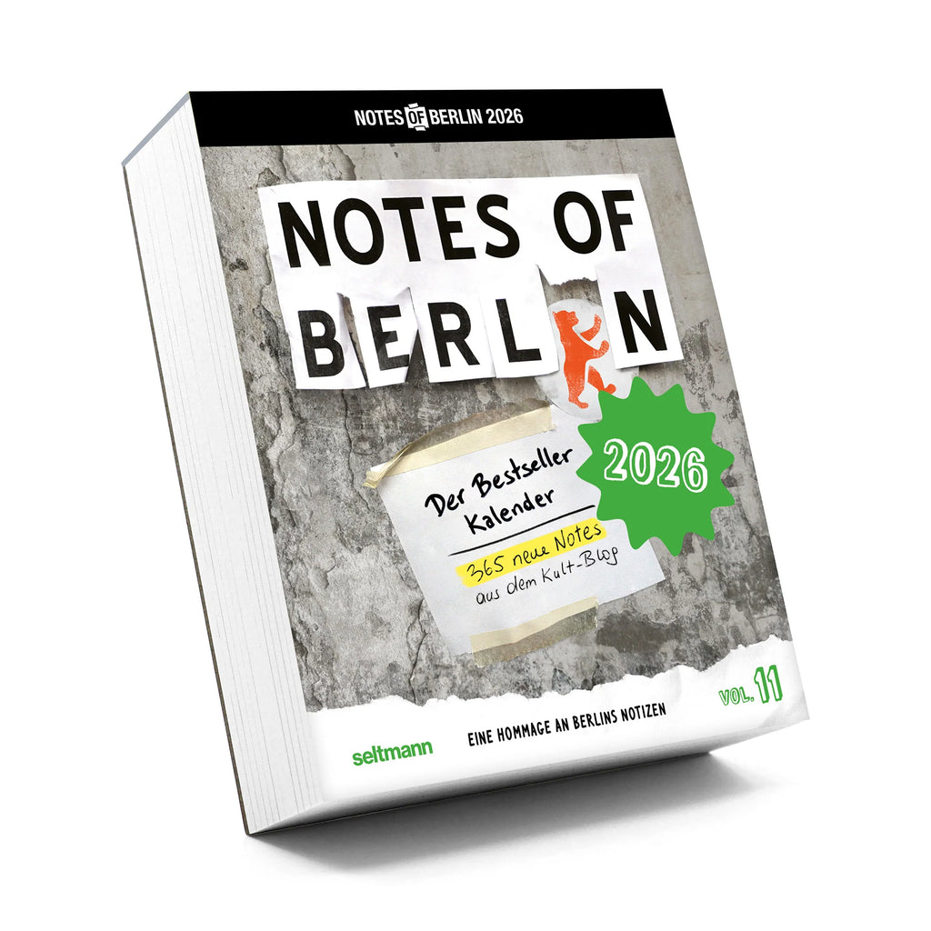 Seltmann Publishers Abreißkalender “Notes of Berlin 2026” | Fundstücke aus der Stadt | Seltmann Publishers