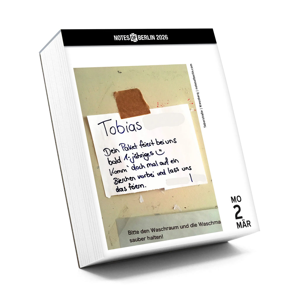 Seltmann Publishers Abreißkalender “Notes of Berlin 2026” | Fundstücke aus der Stadt | Seltmann Publishers