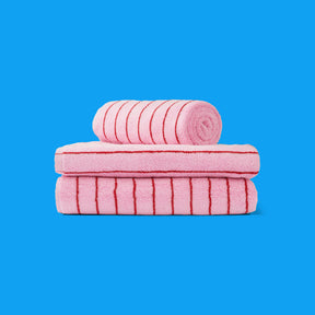 BONGUSTA Gästehandtuch Bongusta „Naram Baby Pink & Ski Patrol“ | Weich und farbenfroh