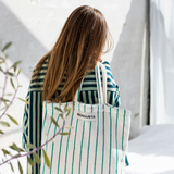 BONGUSTA Tasche "Naram Totebag Pure White & Grass" | BONGUSTA | ein Sommertraum