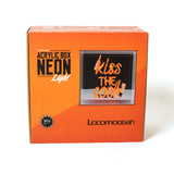 Locomocean Acrylic Box Neon „Kiss the Cook Orange“ | Locomocean | Neon Box für die Küche