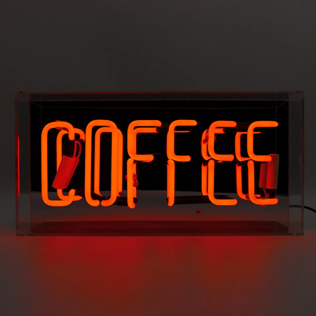 Locomocean Neon Acryl Box “Coffee” | Leuchtendes Statement | Locomocean