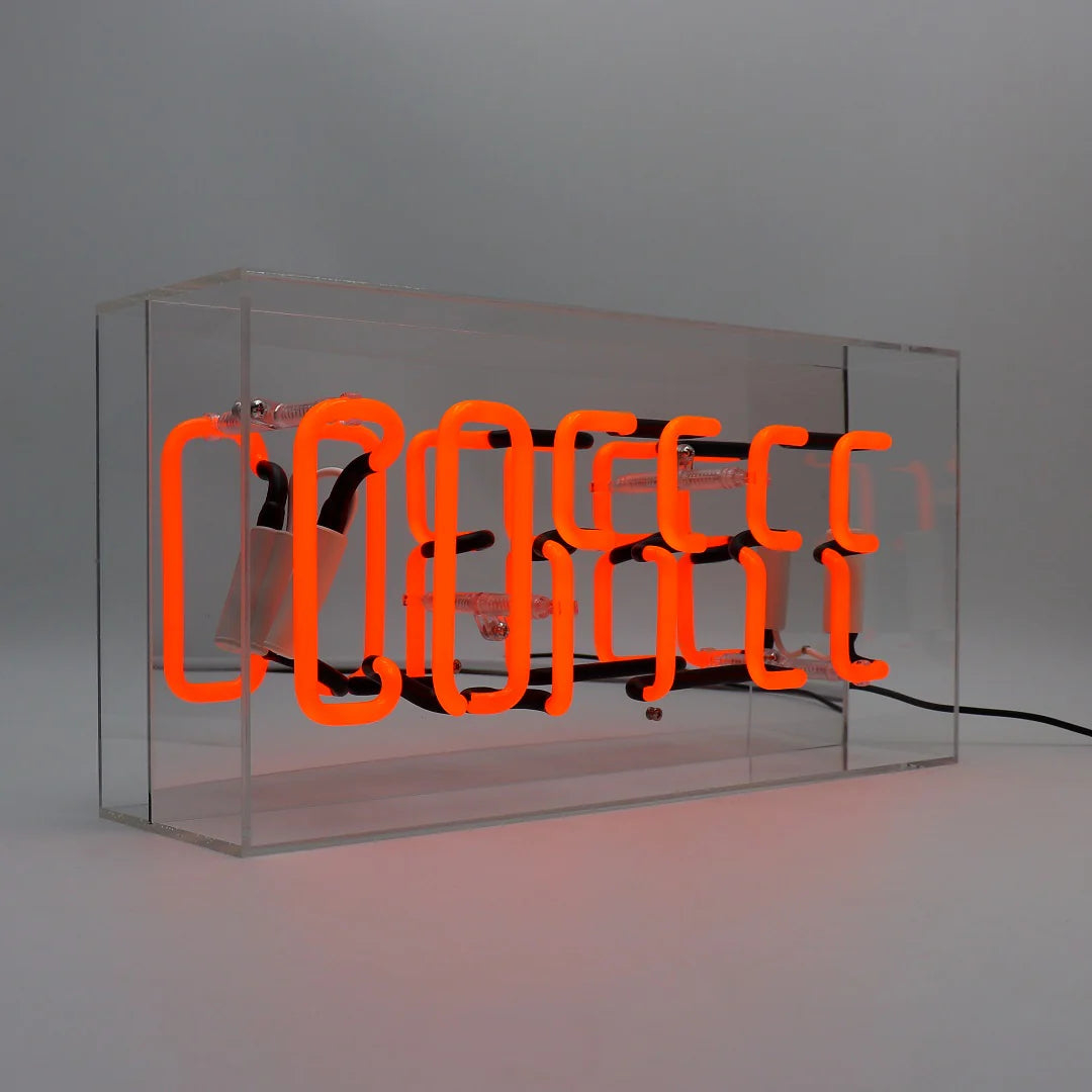 Locomocean Neon Acryl Box “Coffee” | Leuchtendes Statement | Locomocean