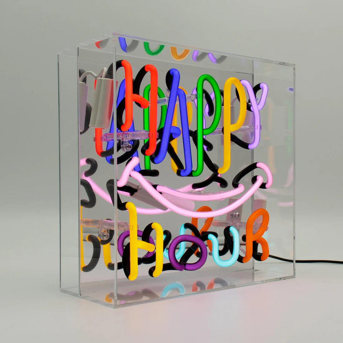 Locomocean Neon Acryl Box “Happy Hour” | Bar Vibes in Neon | Locomocean