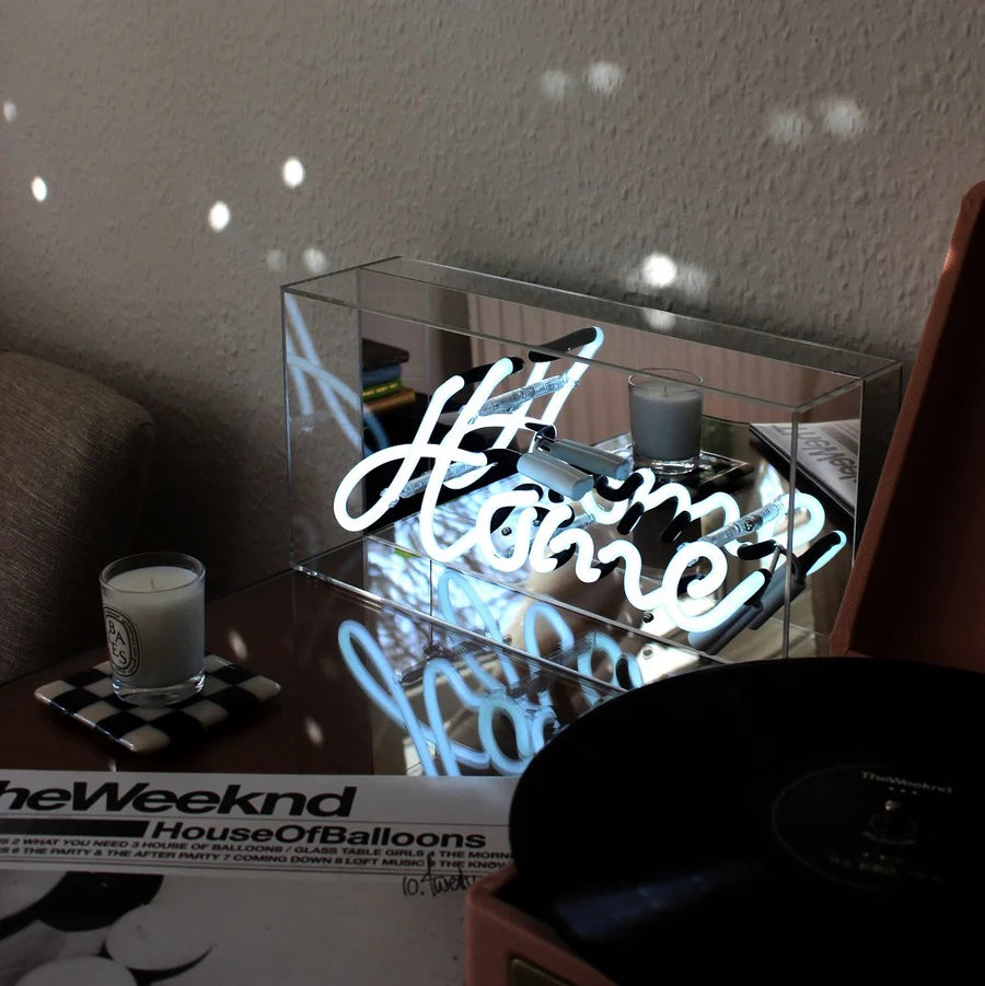 Locomocean Neon Acryl Box “Home” | Warmes Statement Licht | Locomocean
