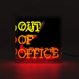 Locomocean Neon Acryl Box “Out of Office” | Büro mit Augenzwinkern | Locomocean