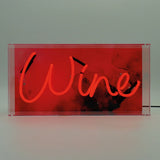 Locomocean Neon Acryl Box “Wine” | Leuchtendes Deko Highlight | Locomocean