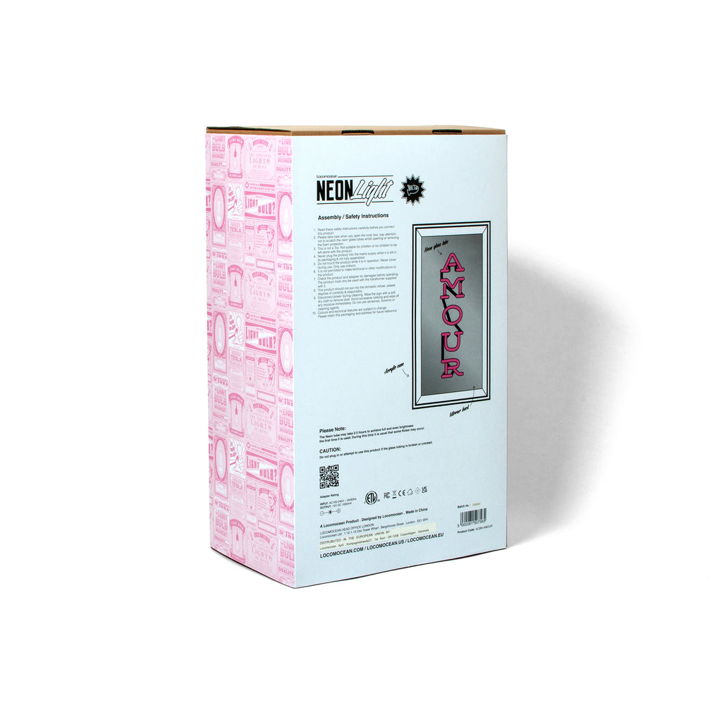 Locomocean Neon Acryl Box Locomocean “Amour” | Romantisch