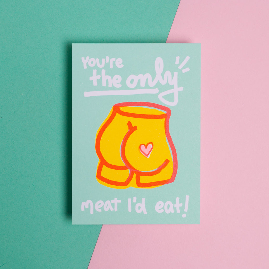 Edition SCHEE Postkarte "You're the only meat l'd eat"