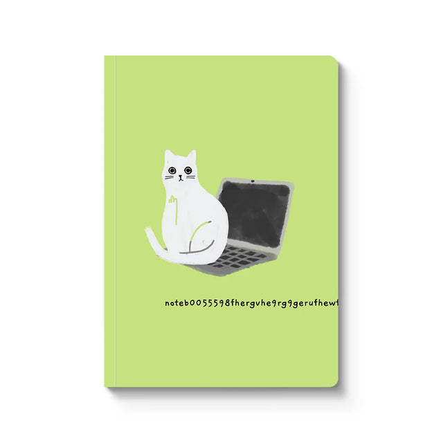Ohh Deer Notizbuch Ohh Deer "Laptop Cat" | Notebook mit Illustrationen aus Großbritannien
