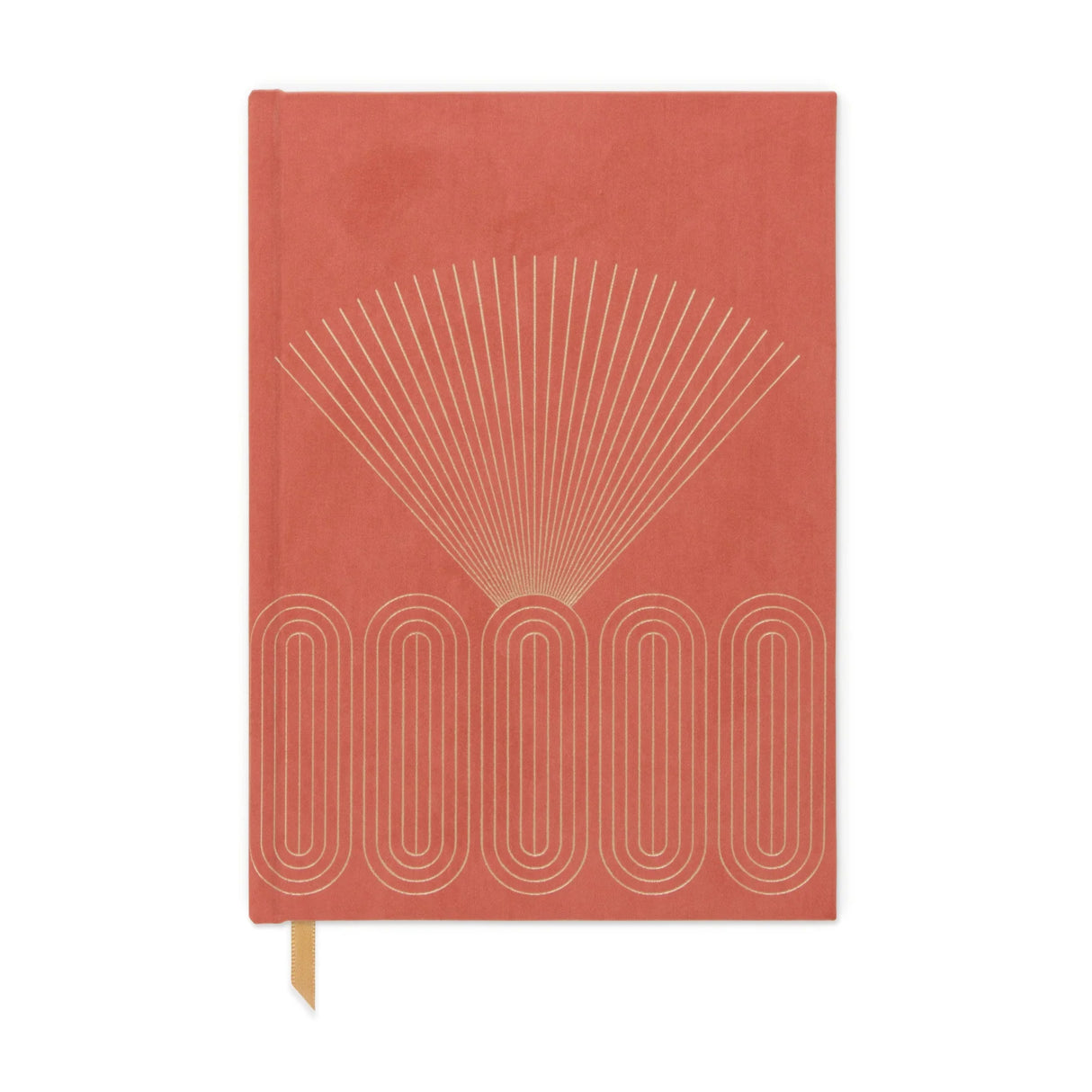 Designworks Ink Notizbuch „Suedette Hardcover Radiant Rays“ | Feine Prägung | DesignWorks
