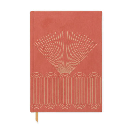 Designworks Ink Notizbuch „Suedette Hardcover Radiant Rays“ | Feine Prägung | DesignWorks