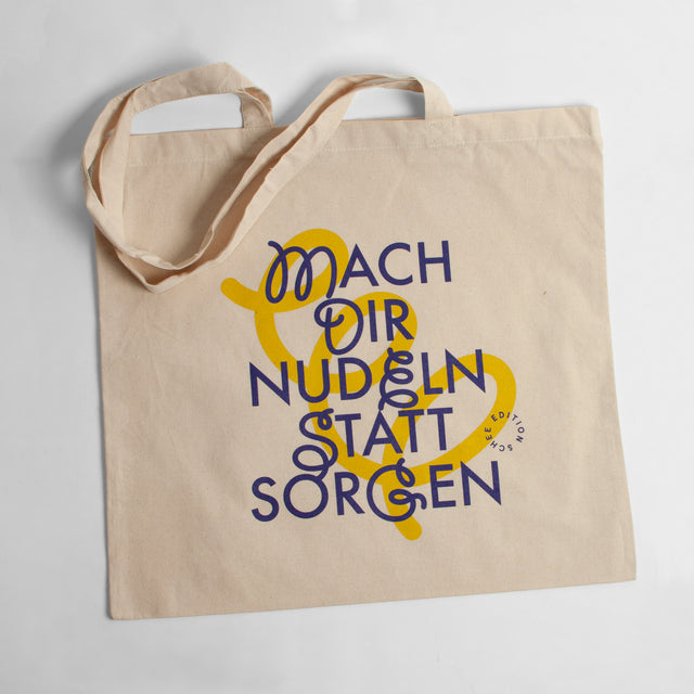 Edition SCHEE Totebag "Mach dir lieber Nudeln statt Sorgen" | Made in Köln