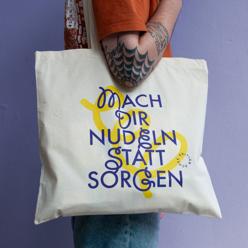 Edition SCHEE Totebag "Mach dir lieber Nudeln statt Sorgen" | Made in Köln