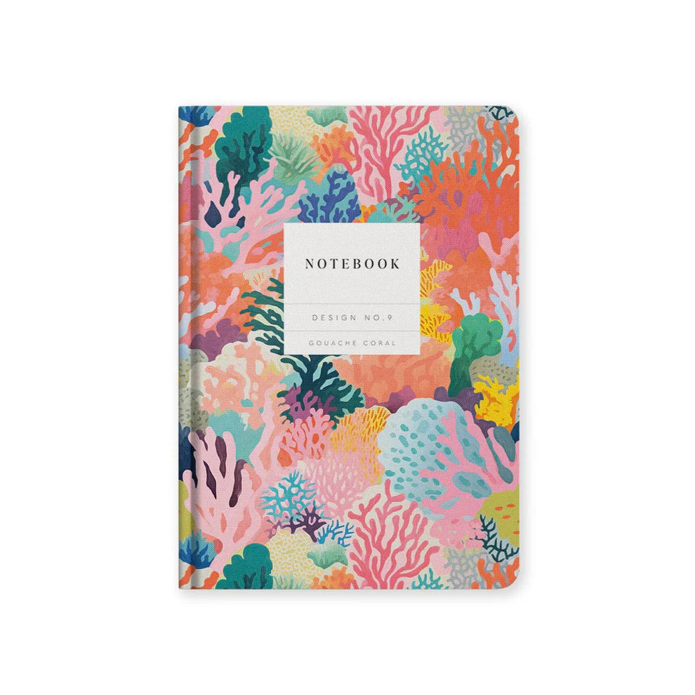 Ohh Deer Notizbuch Ohh Deer "Gouache Coral“ (A5) | Design No.9 | Farbenfroh & Kreativ