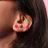 OMY Ohrring-Sticker „Lily“ | Verspielter Ohrschmuck zum Aufkleben | OMY